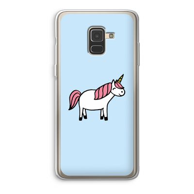 Eenhoorn: Samsung Galaxy A8 (2018) Transparant Hoesje