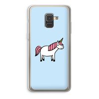 Eenhoorn: Samsung Galaxy A8 (2018) Transparant Hoesje Eenhoorn: Samsung Galaxy A8 (2018) Transparant Hoesje
