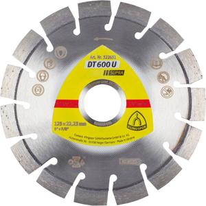 Klingspor 322631 DT 600 U Supra Diamanten doorslijpschijf Diameter 125 mm Boordiameter 22.23 mm Beton, Gewapend beton, Kalkzandsteen 1 stuk(s)