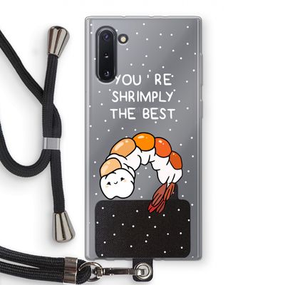 You're Shrimply The Best: Samsung Galaxy Note 10 Transparant Hoesje met koord