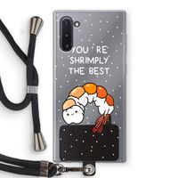 You're Shrimply The Best: Samsung Galaxy Note 10 Transparant Hoesje met koord