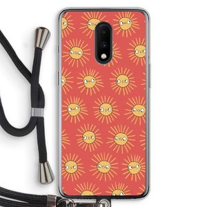 Zon: OnePlus 7 Transparant Hoesje met koord