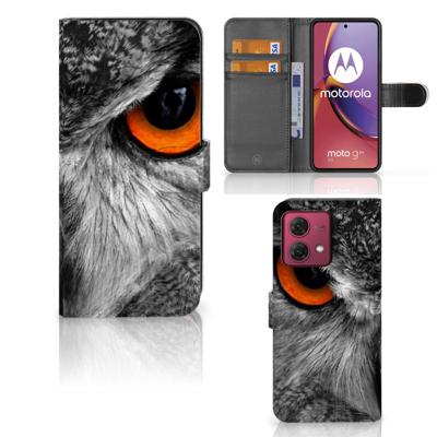 Motorola Moto G84 | Telefoonhoesje | Met pasjeshouder | Uil