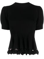 Ulla Johnson t-shirt Esma en maille - Noir