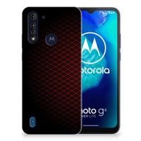 Motorola Moto G8 Power Lite | TPU bumper | Geruit Rood