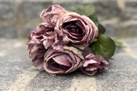 Boeket antiek paarse rozen en hortensia's - Buitengewoon de boet Boeket antiek paarse rozen en hortensia's - Buitengewoon de boet