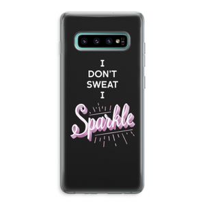 Sparkle quote: Samsung Galaxy S10 Plus Transparant Hoesje