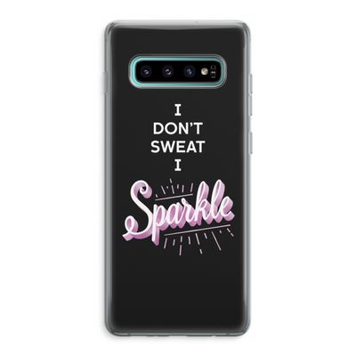 Sparkle quote: Samsung Galaxy S10 Plus Transparant Hoesje