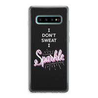 Sparkle quote: Samsung Galaxy S10 Plus Transparant Hoesje
