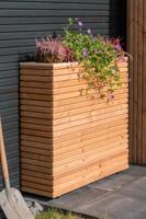 Bloembak RCW Krefeld 30x90x80 cm / op wieltjes Tuindeco - Tuindeco