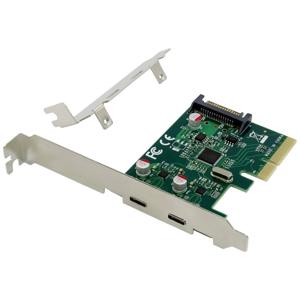 Conceptronic EMRICK07G 2 poorten USB-C 3.1 Gen2-interfacekaart PCI-Express, USB-C PCIe x4