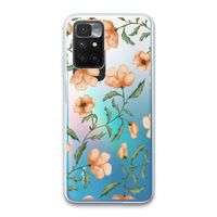 Peachy flowers: Xiaomi Redmi 10 Transparant Hoesje