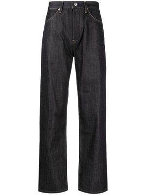 Jil Sander jean à coutures contrastantes - Bleu
