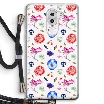 Bloemetjes: Honor 6X Transparant Hoesje met koord
