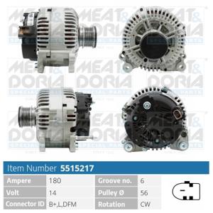 Meat Doria Alternator/Dynamo 5515217