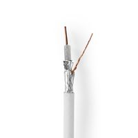 Coaxkabel | 4G / LTE-Bestendig | 10,0 m | Minirol | Wit