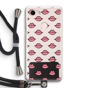 Lipjes: Pixel 3 Transparant Hoesje met koord