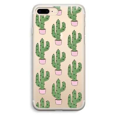 Cactus Lover: iPhone 7 Plus Transparant Hoesje