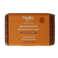 Najel Aleppo Aleppo zeep argan olie lava aarde 100 Gram