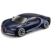 Modelauto Bugatti Chiron 1:43 donkerblauw - thumbnail