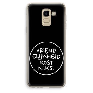 Vriendelijkheid: Samsung Galaxy J6 (2018) Transparant Hoesje