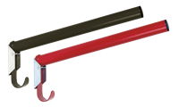 Zadelhouder 44cm rond metaal zwart Zadelhouder 44cm rond metaal zwart