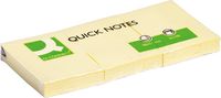 Q-CONNECT Quick Notes, ft 38 x 51 mm, 100 vel, pak van 3 stuks, geel - thumbnail
