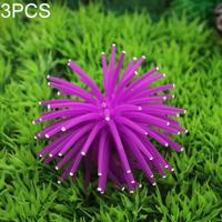 3 STKS aquarium artikelen decoratie TPR simulatie zee-egels bal koraal met punt grootte: S diameter: 7cm (paars) 3 STKS aquarium artikelen decoratie TPR simulatie zee-egels bal koraal met punt grootte: S diameter: 7cm (paars)