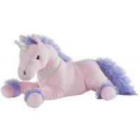 Heunec pluche knuffel eenhoorn/unicorn - roze - 50 cm - knuffeldieren
