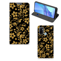 OPPO A53 | A53s Smart Cover Gouden Bloemen