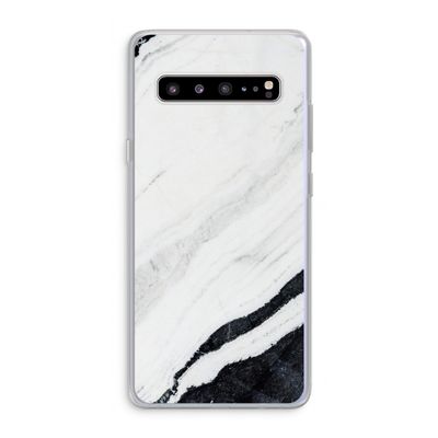 Elegante marmer: Samsung Galaxy S10 5G Transparant Hoesje