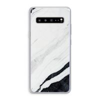 Elegante marmer: Samsung Galaxy S10 5G Transparant Hoesje