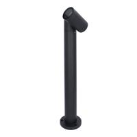 Amy LED sokkellamp - 45cm - Kantelbaar - IP65 waterdicht - GU10 fitting - Buitenlamp - Padverlichting - Tuinspot - Zwart