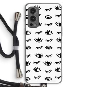 Eye pattern #2: OnePlus Nord 2 5G Transparant Hoesje met koord