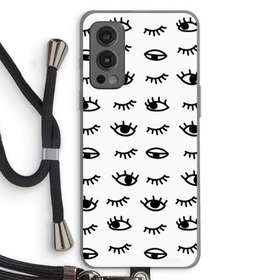 Eye pattern #2: OnePlus Nord 2 5G Transparant Hoesje met koord