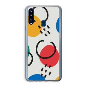 Illustratieve pop 3: Samsung Galaxy A20s Transparant Hoesje