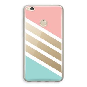 Strepen pastel: Huawei Ascend P8 Lite (2017) Transparant Hoesje