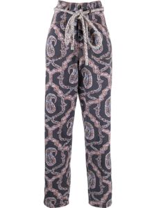 ETRO pantalon fuselé à motif abstrait - Bleu