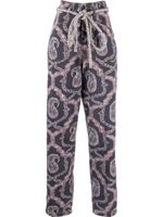 ETRO pantalon fuselé à motif abstrait - Bleu