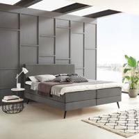 Boxspring 'Nora' kleur antraciet - 180 x 210 cm Boxspring 'Nora' kleur antraciet - 180 x 210 cm