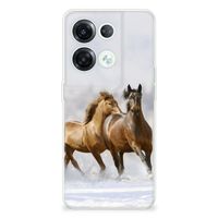 OPPO Reno8 Pro TPU Hoesje Paarden