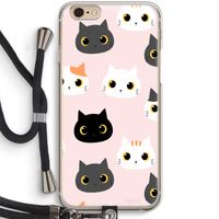 Katten: iPhone 6 / 6S Transparant Hoesje met koord