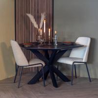 Eettafel Diamond Zwart Hexagon 140cm - Giga Meubel - thumbnail