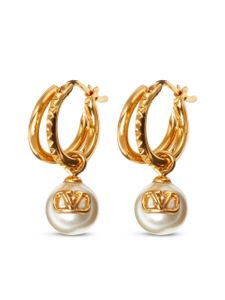 Valentino Garavani boucles d'oreilles à détail VLogo Signature