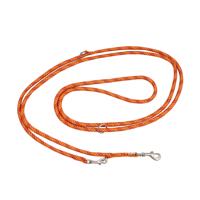 WOLTERS Extra-lange hondenlijn Everest, rood-oranje/oranje, Maat: 300 cm x 13 mm