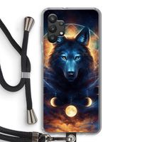 Wolf Dreamcatcher: Samsung Galaxy A32 5G Transparant Hoesje met koord