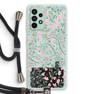 Sierlijke bloemen: Samsung Galaxy A52s 5G Transparant Hoesje met koord