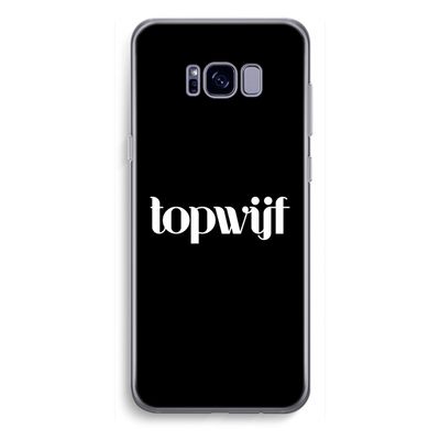 Topwijf Zwart: Samsung Galaxy S8 Plus Transparant Hoesje