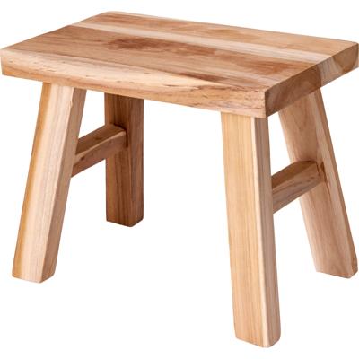 Home & Styling Krukje - teak hout - 31 x 19 x 25 cm - opstapje - krukje hout