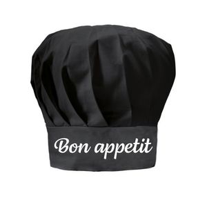 Bon appetit cadeau koksmuts zwart dames en heren   -